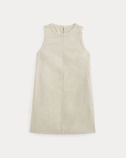 Alternative view of The Denim Shift Dress | Ecru