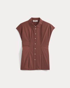Alternative view of Muscle Shirt in Lightweight Cotton | Henna Red