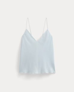 Alternative view of The Tie Back Cami in Washable Silk | Skywriting