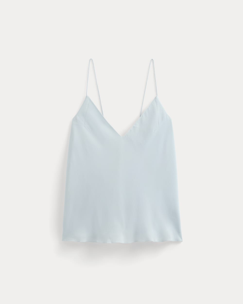 The Tie Back Cami in Washable Silk | Skywriting - Image 2