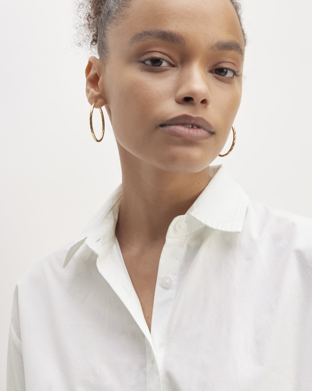 The Supima® Cotton Midi Shirt Dress | White - Image 3
