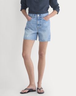 Alternative view of Way-High® A-Line Denim Short | Light Indigo
