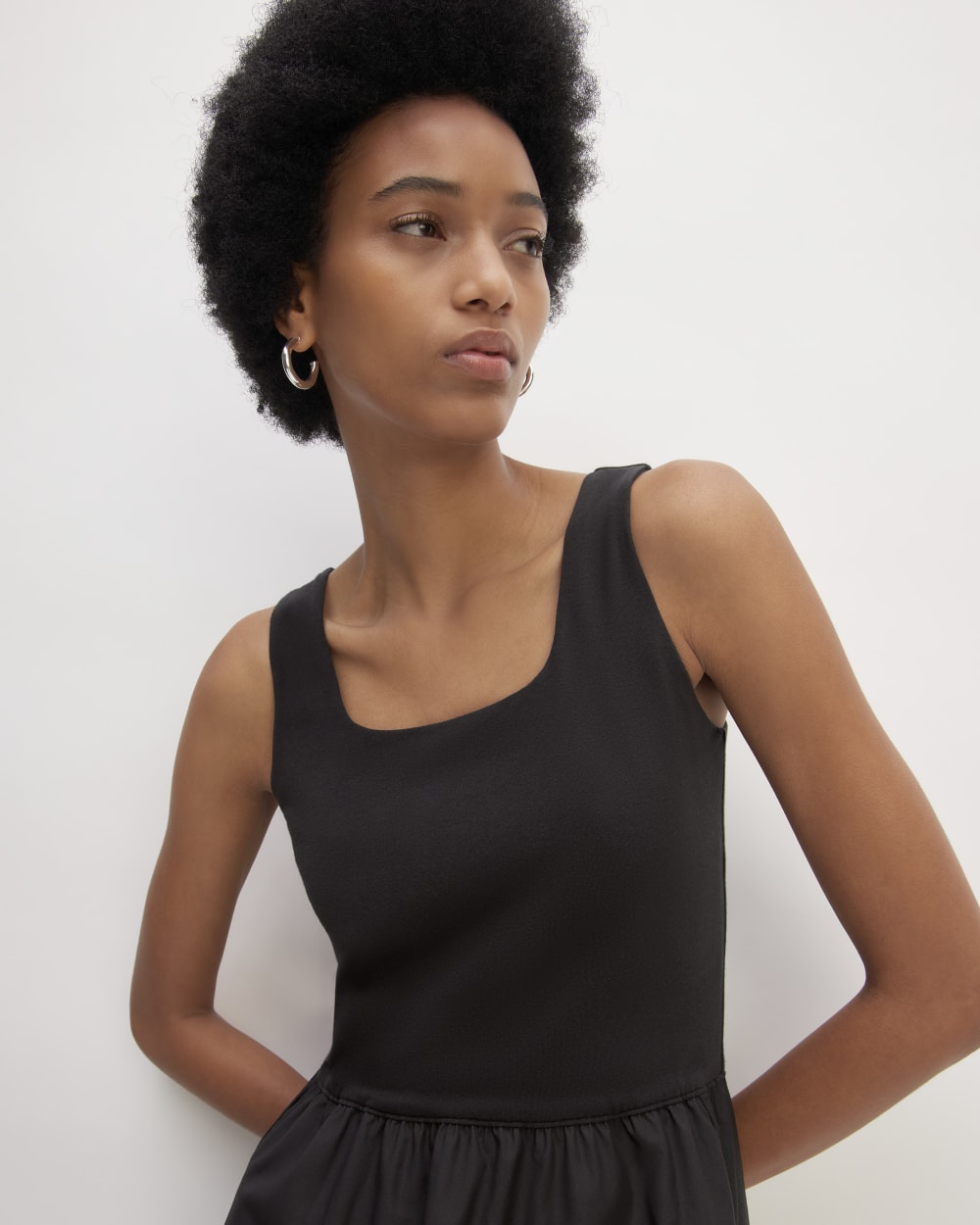The Supima® Jersey Riviera Dress | Black - Image 4