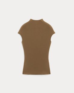 Alternative view of Twist Top in Butterluxe | Toffee