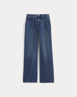 Alternative view of Relaxed Mid-Rise Bootcut Jean | Dark Indigo