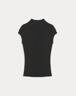 Alternative view of Twist Top in Butterluxe | Black