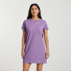 Alternative view of The Organic Cotton Weekend Tee Dress | Dark Orchid