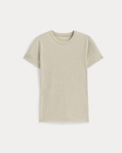 Alternative view of The Slim Crew in Essential Cotton | Heathered Oat