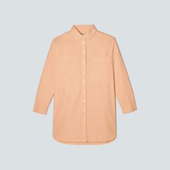 Alternative view of The Way Long Oxford Shirt | Apricot