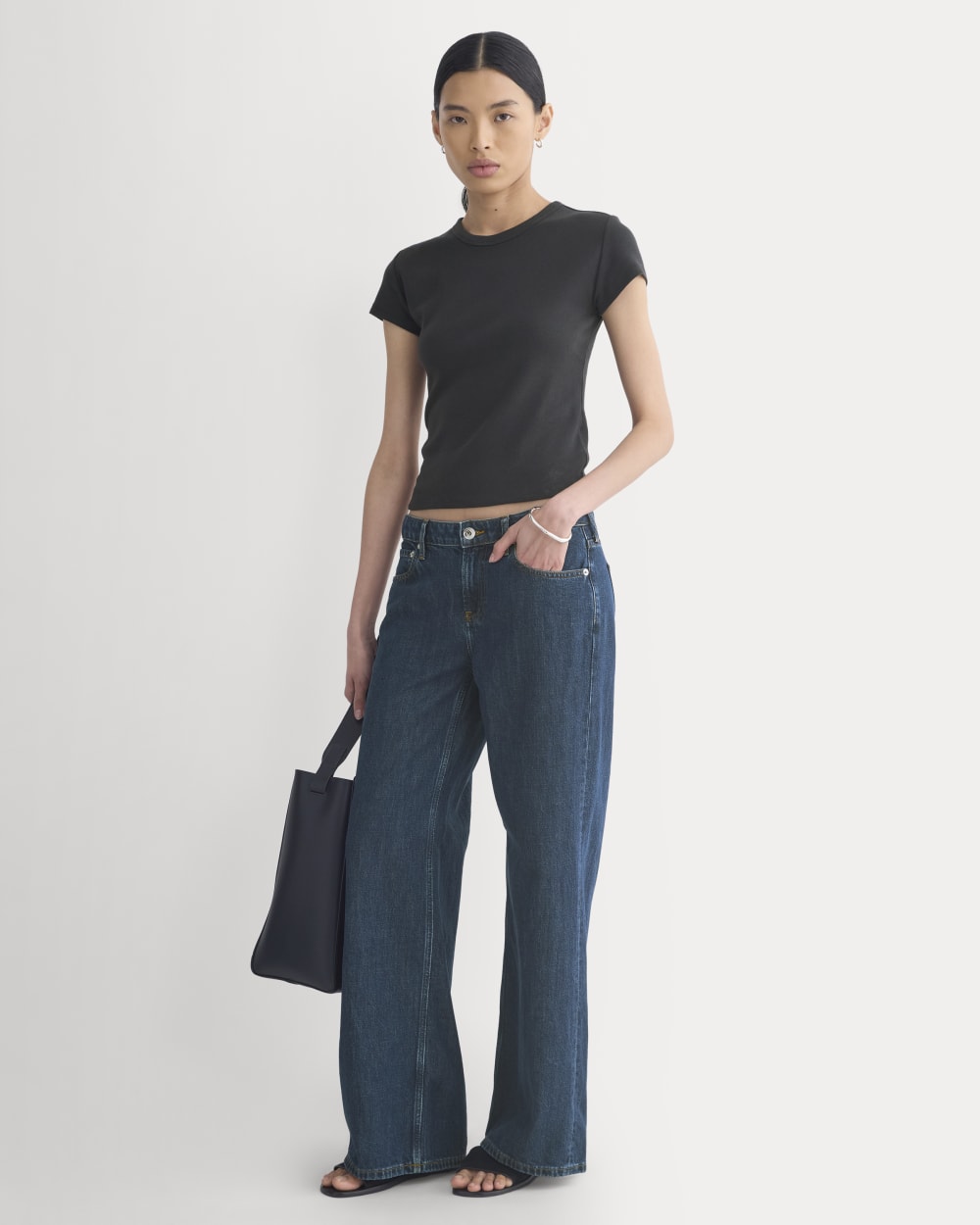 RetroSoft Cotton Crew | Black - Image 3