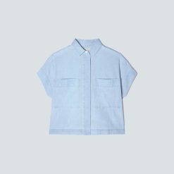 Alternative view of The ReChambray Box Shirt | Icy Blue