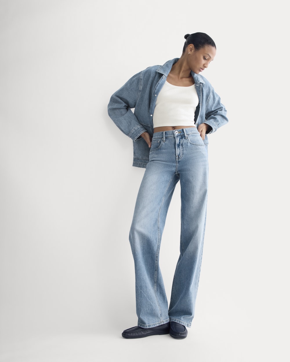 The Column Jean | Vintage Light Indigo | 31 Inseam
