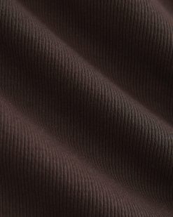 Alternative view of Luxe Rib Side Snap Tank | Coffee Bean