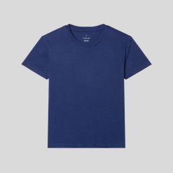 Alternative view of The Box-Cut Tee in Essential Cotton | Ocean Cavern | No Pocket