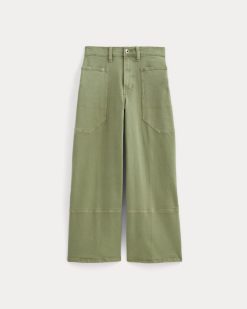 Alternative view of The Way-High® Gardener Cropped Jean | Oil Green