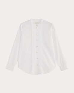 Alternative view of The Tuxedo Shirt in Silky Cotton | White