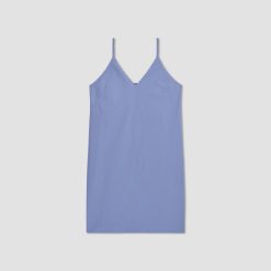 Alternative view of The Poplin Slip Dress | Cornflower Blue