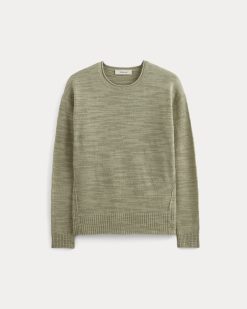 Alternative view of The Slouch Sweater in Cotton Linen | Eucalyptus