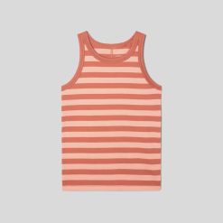 Alternative view of The Tank in Essential Cotton | Redwood Stripe