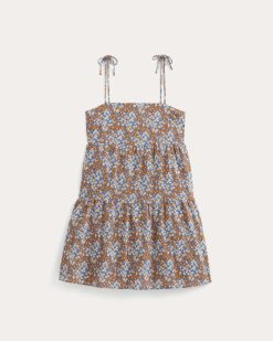 Alternative view of The Gauze Mini Tiered Dress | Soft Cobalt Floral