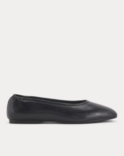 Made in Italy Flat | Black Leather