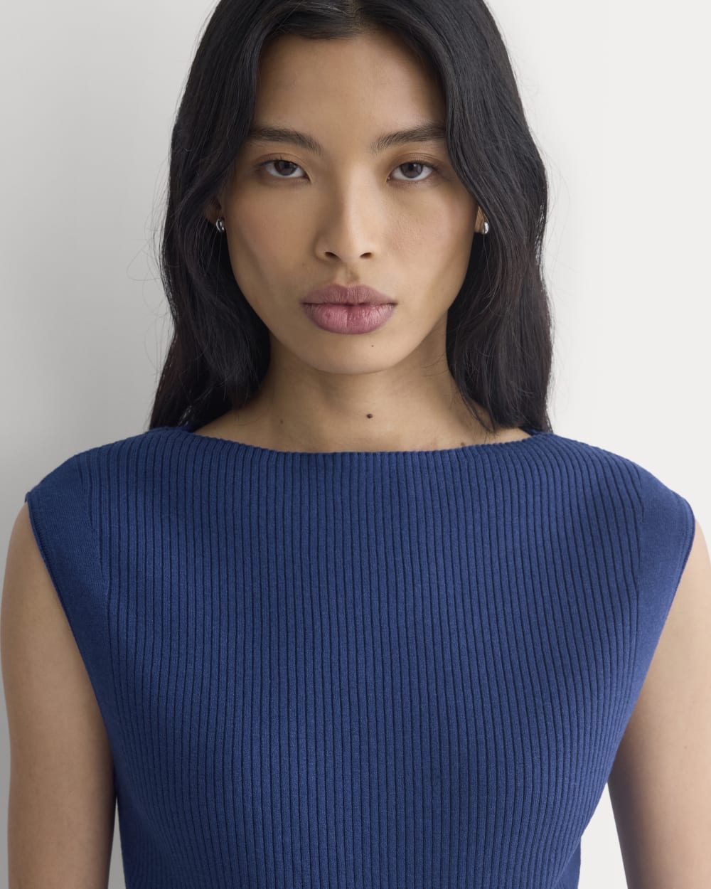 Boat-Neck Ribbed Knit | Estate Blue - Image 4