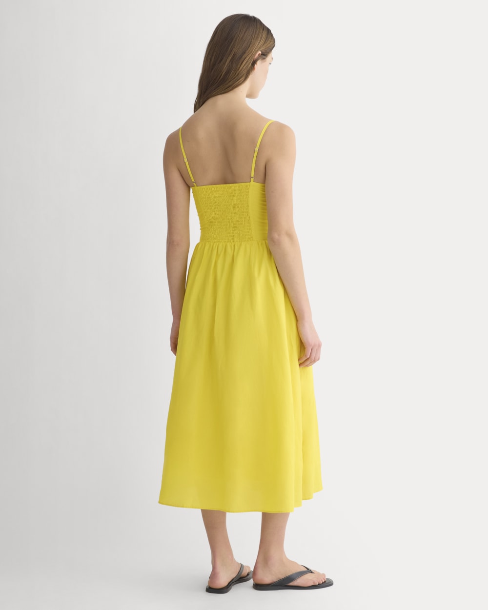 Midi Dress in Cotton Silk Voile | Passion Fruit - Image 4