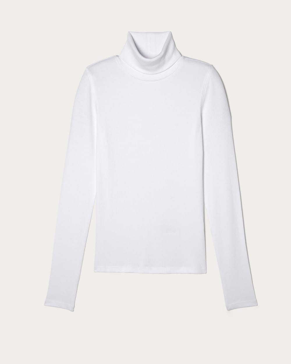 The Luxe Rib Turtleneck | White - Image 2