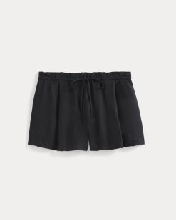 Alternative view of Flowy Short in Linen | Black