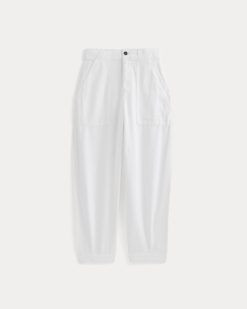 Alternative view of Patch Pocket Ballon Pant in Buttersoft | White
