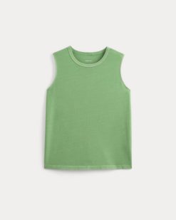 Alternative view of The Boyfriend Tank in Essential Cotton | Green Garment Dye