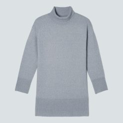 Alternative view of The Cozy Stretch Turtleneck Dress | Smoke