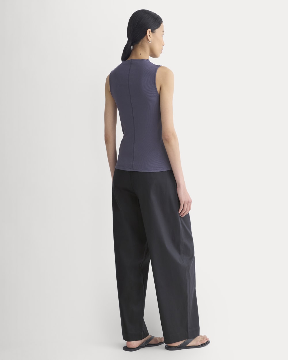 The Luxe Rib Funnel-Neck Tank | Graystone - Image 5
