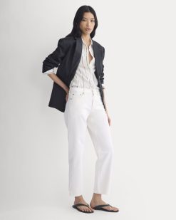 Low-Rise Straight Jean | Ecru