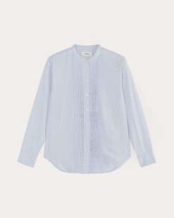 Alternative view of The Tuxedo Shirt in Silky Cotton | Light Blue