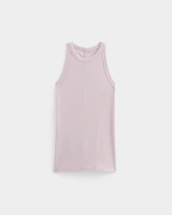 Alternative view of Luxe Rib Racerback Tank | Burnished Lilac