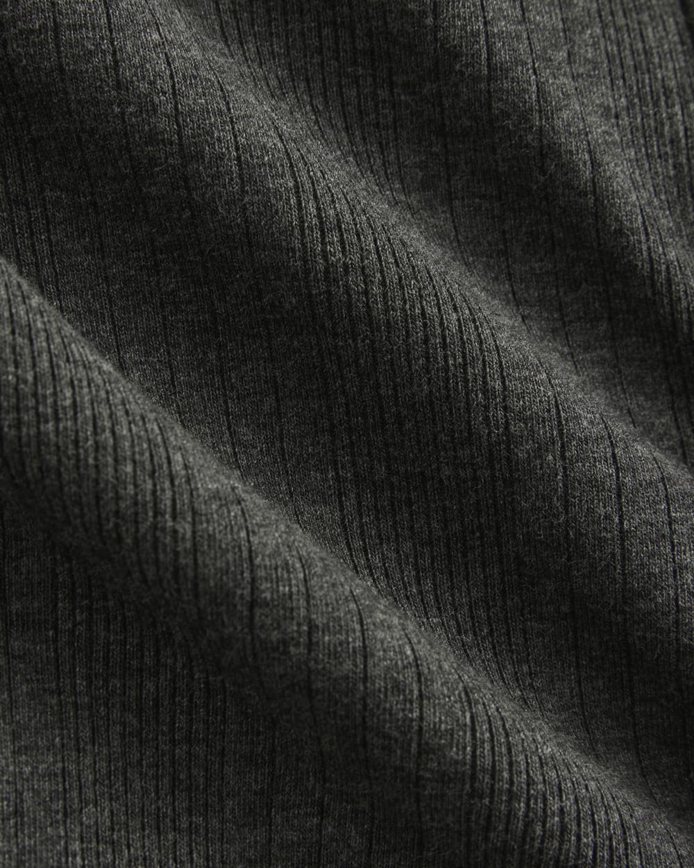 Lounge Rib Hoodie | Heathered Soot - Image 6