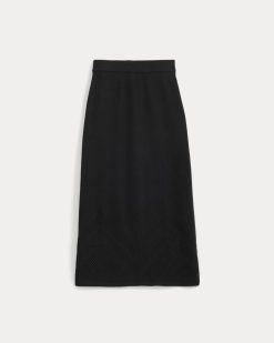 Alternative view of Lace-Knit Maxi Skirt | Black