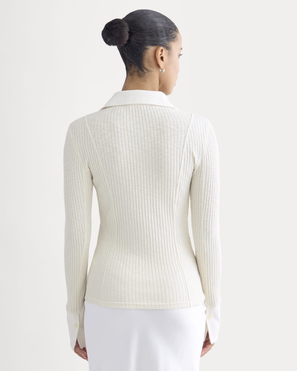 Cozy Rib Button-Up | Bone - Image 5