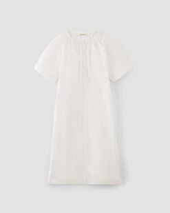 Alternative view of The Supima® Puff-Sleeve Dress | White