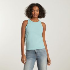 Alternative view of The Tank in Essential Cotton | Ice Blue