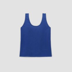 Alternative view of The Scoop Tank in Linen | Mazarine Blue