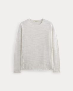 Alternative view of The Slouch Sweater in Cotton Linen | White