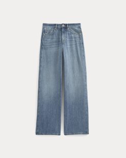 Alternative view of Paneled Wide-Leg Jean | Tungsten Scratch