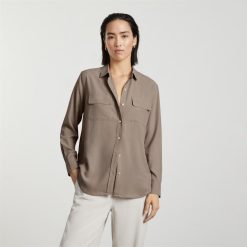 Alternative view of The Washable Silk Relaxed Shirt  | Burnt Sugar