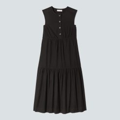 The Tiered Midi Dress | Black
