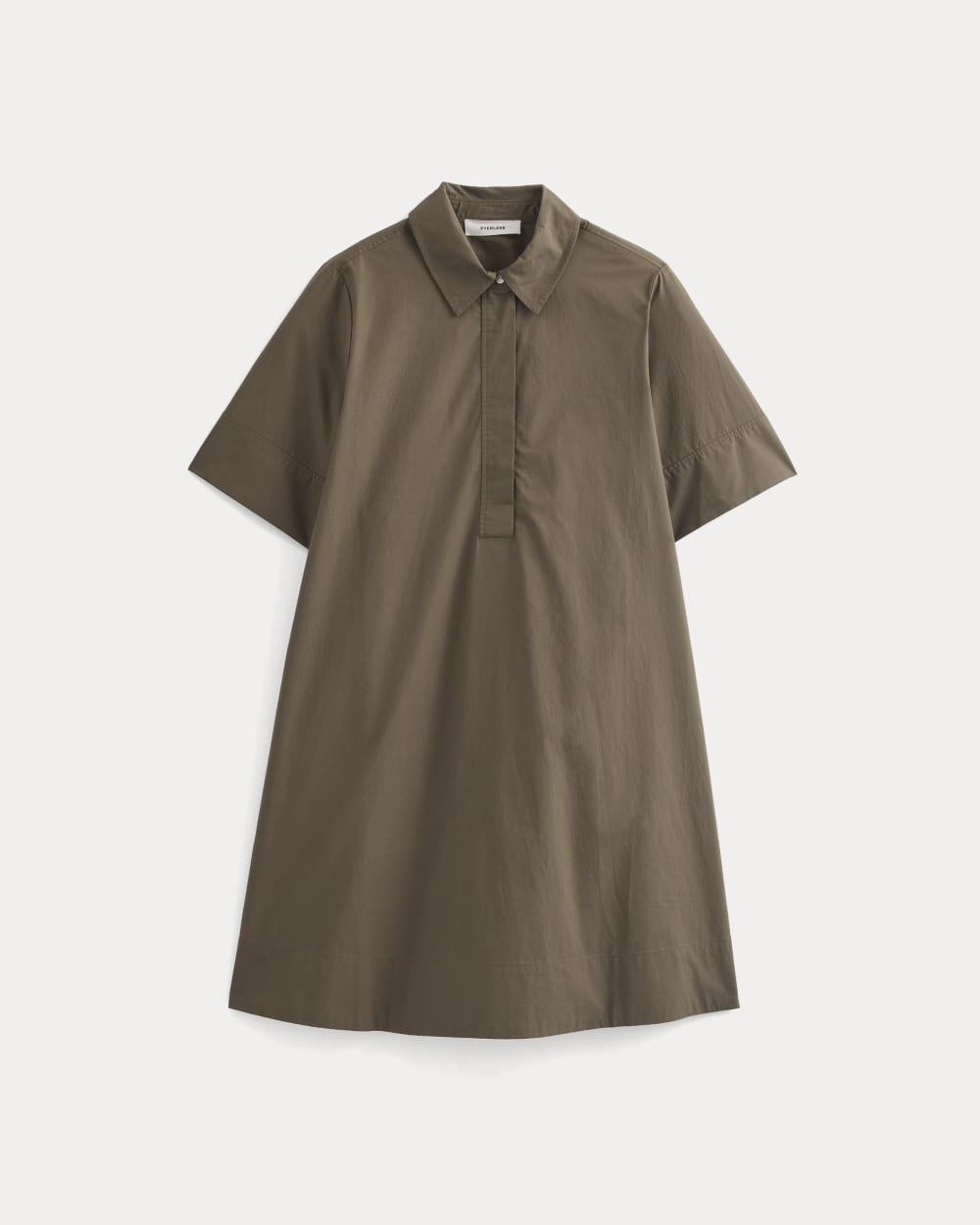 Popover Mini Shirtrdress in Ultrasoft Cotton | Beech - Image 2