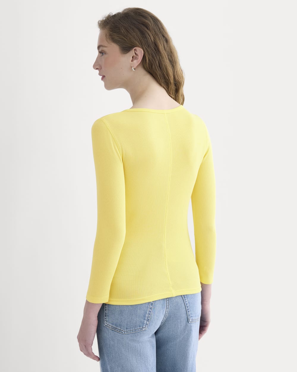 Luxe Rib Deep U-Neck Top | Celandine - Image 5