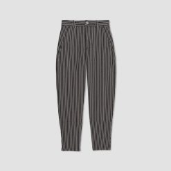 Alternative view of The Utility Barrel Pant | Black / Bone | Regular