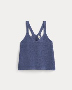 Alternative view of Racerback V-Neck Sweater | Blue Dusk